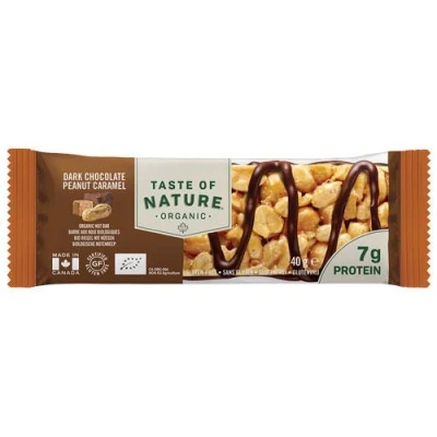 Afbeelding van Taste Of Nature Dark Chocolate Peanut Caramel Reep 40GR