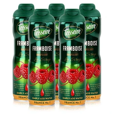 Afbeelding van Teisseire Drank siroop, framboos, 600 ml, siroop die net zo smaakt als de vrucht (5 stuks)