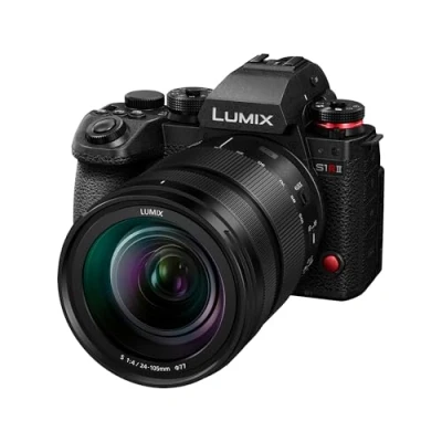 Afbeelding van Panasonic DC S1RM2ME Kit (24 105 mm, 44.30 Mpx, Volledig formaat), Camera, Zwart