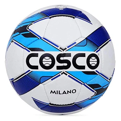 Afbeelding van COSCO MILANO SYNTHETISCHE VEIZER VOETBAL, MAAT 5 (WIT/BLAUW/ZWART)