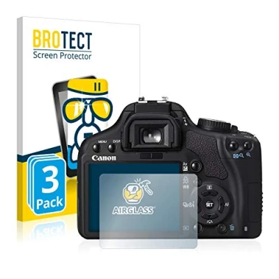 Afbeelding van BROTECT Screenprotector voor Canon EOS 450D Folie Beschermfolie Beschermglas transparant (3 Stuks)