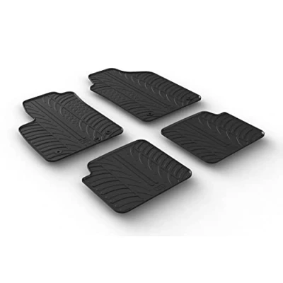 Afbeelding van Gledring Rubbermatten passend voor Fiat 500 2013 2019 &amp; (T profiel 4 delig)