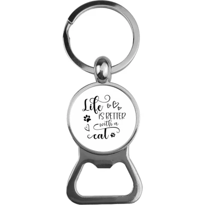 Afbeelding van Bieropener Glas Life Is Better With A Cat