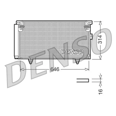 Afbeelding van Denso Airco condensor DCN36001