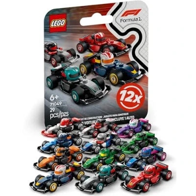 Afbeelding van Lego F1 racewagen serie met 12 Formule 1 auto&#039;s: complete set van de minifiguren 71049