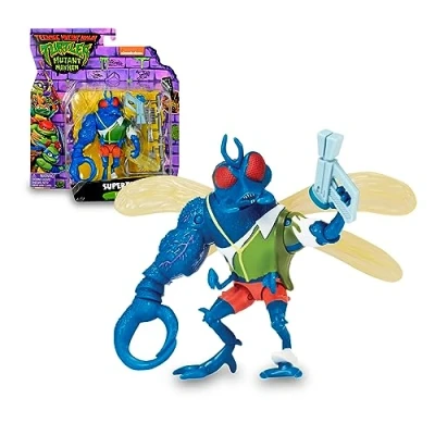 Afbeelding van GIOCHI PREZIOSI Ninja Turtles 2023 CAOS Mutante Super Fly in versie actiefiguren grootte 12 cm gedetailleerd en met gevechtswapen voor kinderen vanaf 4 jaar