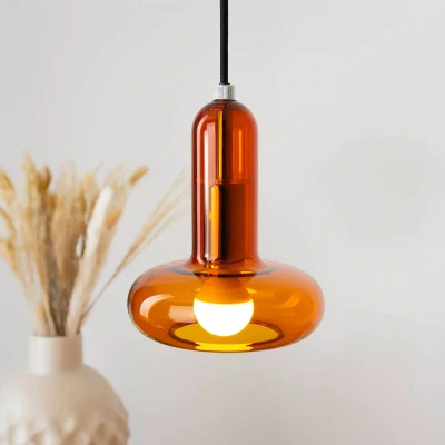 Afbeelding van ECO Light PERSEUS 9470 S 1 AM Hanglamp E14 Amber