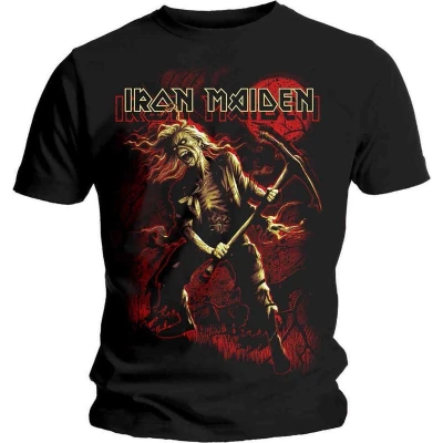 Afbeelding van Iron Maiden Benjamin Breeg Red Graphic Heren T shirt S Zwart