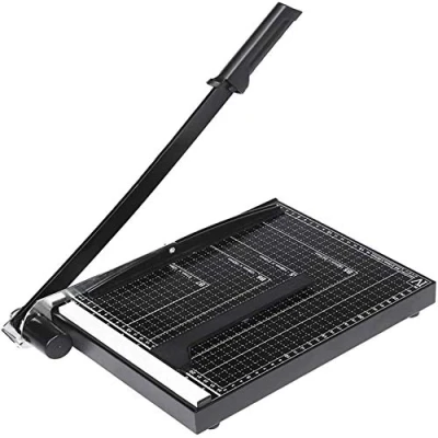 Afbeelding van Voluker Papiersnijmachine A4, 12 vellen papier, voor kantoor, school, creatieve hobby, zwart
