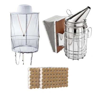 Afbeelding van ZffXH Bijenteelt imker Gereedschap Kit/Bijenkorf Roker, Accessoire Bijenhouden Tool (11PCS Set)