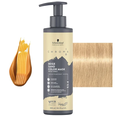Afbeelding van Schwarzkopf Chroma ID Color Mask 9.5 4 Beige Sand 300 ml
