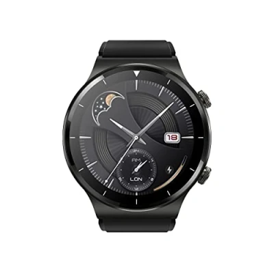 Afbeelding van Blackview R7 Pro Smartwatch voor heren en dames, IP68 waterdicht, metalen frame robuust glas, gezondheidstracker met hartslag, bloedzuurstof slaap, zwart