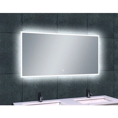 Afbeelding van Wiesbaden Quatro spiegel rechthoek met LED, dimbaar en spiegelverwarming 120 x 60 cm