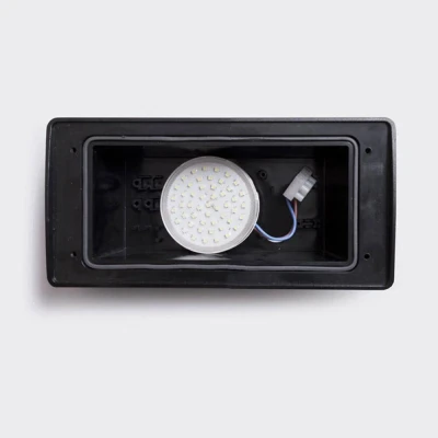 Afbeelding van Fumagalli Wandlamp Extraleti Zwart Ip66 Melkwit Glas Incl. Gx53 3w 3000k/4000k/6500k LEDdirect.nl