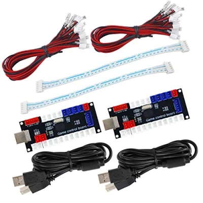 Afbeelding van SJ@JX Arcade Game Controller USB Encoder Zero Delay 2 Player to Joystick Button for PC MAME Raspberry Pi Retro