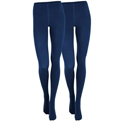 Afbeelding van Yenita Thermo panty met fleece voor dames, Set van 2 of 4 stuks, warme thermische panty&#039;s in zwart, bruin, rood, blauw, donkerblauw, L XL
