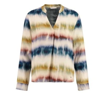Afbeelding van KEY LARGO Damesblouses WB Palma V hals, blauw (1208), XXL