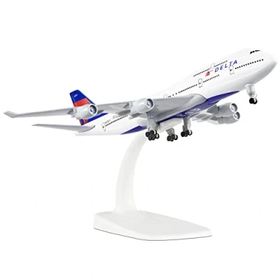 Afbeelding van Busyflies 1/300 Schaal Delta Airlines Boeing 747 Vliegtuig Model Legering Diecast