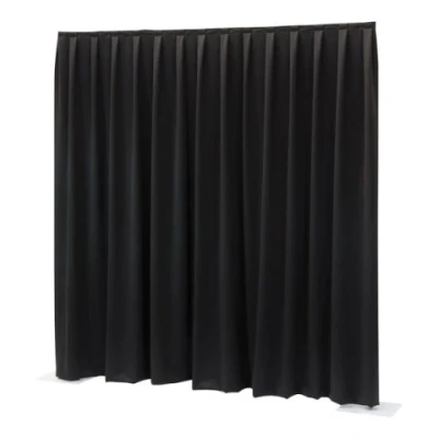 Afbeelding van Wentex P&amp;D curtain Dimout Pleated, 300(w) x 400(h)cm 260 Gram/M2, Black