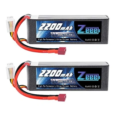 Afbeelding van Zeee 3S Lipo accu 11,1 V 50C 2200mAh RC batterij met Deans T stekker voor Auto Truck Vliegtuig Heilikopter Boot Hobby (2 verpakkingen)