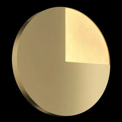 Afbeelding van Maytoni LED wandlamp Jupiter, goud, Ø 38,1cm