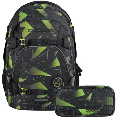 Afbeelding van Coocazoo schoolrugzakset MATE Lime Flash 2 delig, incl. etui