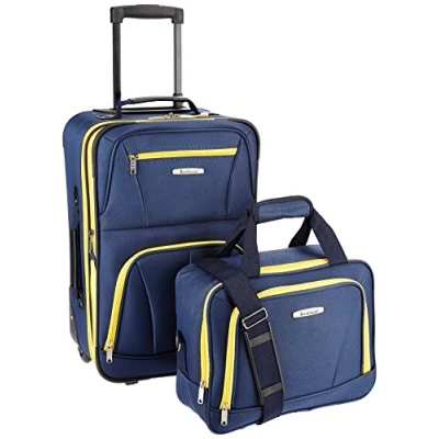 Afbeelding van Rockland Mode Softside Rechtopstaande Bagage Set, marineblauw, Eén maat, Set
