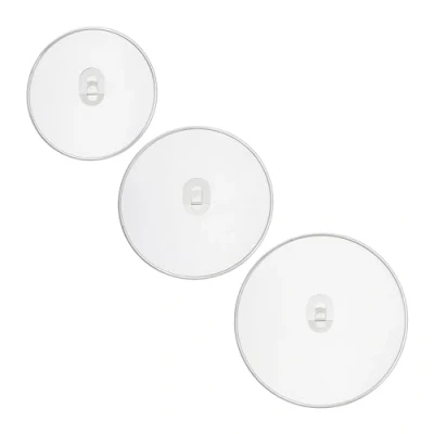 Afbeelding van Relaxdays spatdeksel pan set van 3 25 cm 29 33 anti spetter deksel rvs