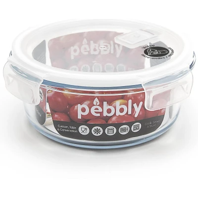 Afbeelding van Vershoudbakje Pebbly Rond Plastic 950 ml
