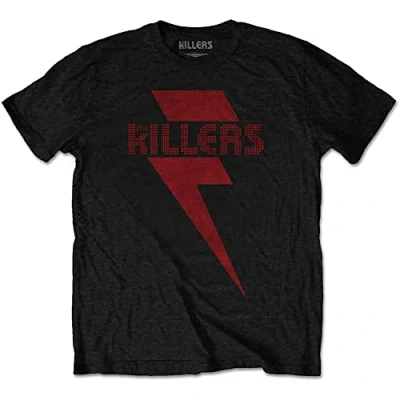 Afbeelding van The Killers Red Bolt Heren T shirt S Zwart