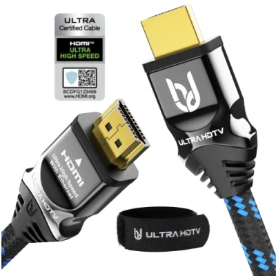 Afbeelding van 8K HDMI kabel Premium Certificaat 3m, 2.1, eARC, 8K@60Hz, 4K@120Hz, Geschikt voor PS5, Xbox Series X, PC, 8K/4K TV