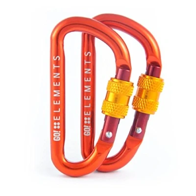 Afbeelding van GO!elements mini karabijnhaak Micro 6 met schroefdop in verpakkingen van 2 of stuks, Color:PYRO
