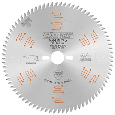 Afbeelding van CMT Orange Tools 281.680.10M cirkelzaag 250 x 3,2/2,2 30 z 80 5 tcg verchroomd