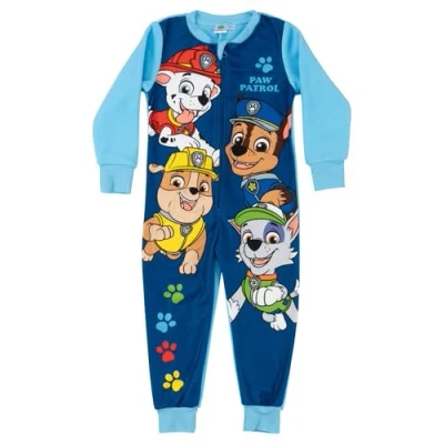 Afbeelding van Paw Patrol jumpsuit voor jongens overall kinderen pyjama lange mouwen blauw, 110 116