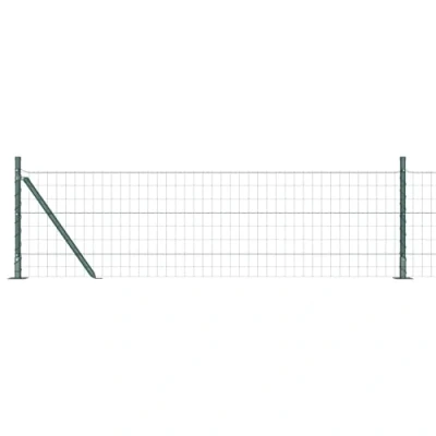 Afbeelding van vidaXL Euro Schutting met 13 Flanged Posts 0.4x50 m Gegalvaniseerd Staal