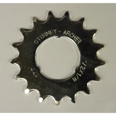 Afbeelding van SturmeyArcher Tandwiel Sturmey Archer 17T 1/8 Vlak model Chroom