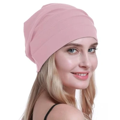 Afbeelding van Osvyo katoenen chemo mutsen, zachte petten, hoofdbedekking voor vrouwen bij haarverlies, verpakt in gesealde verpakking, One size