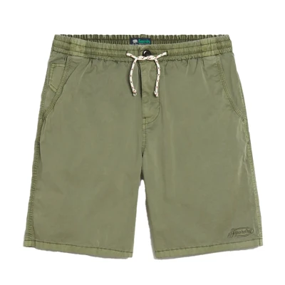 Afbeelding van Superdry korte broek Heren Bermuda wijde fit groen effen