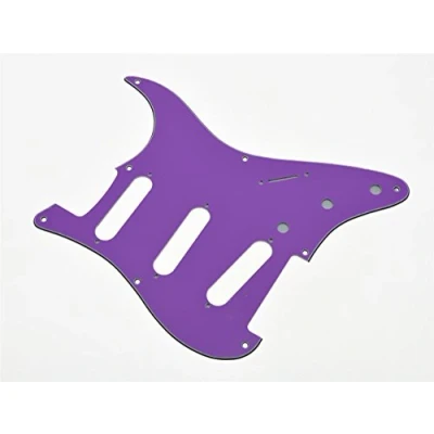 Afbeelding van KAISH 8 gaten vintage ST/Strat Stijl SSS Pickguard ST gitaar Pick Guard krasplaat voor Stratocaster/Strat Paars 3 laags
