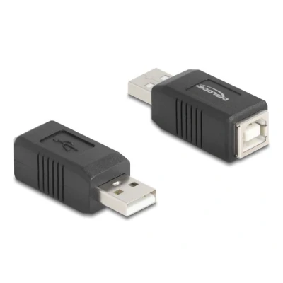 Afbeelding van Delock USB 2.0 Adapter Typ A Stecker zu B Buchse HQ prod