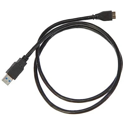 Afbeelding van PremiumCord USB 3.0 naar Micro type B aansluitkabel 1 m, datakabel SuperSpeed tot 5 Gbit/s, A stekker stekker, kleur zwart, lengte ku3ma1bk