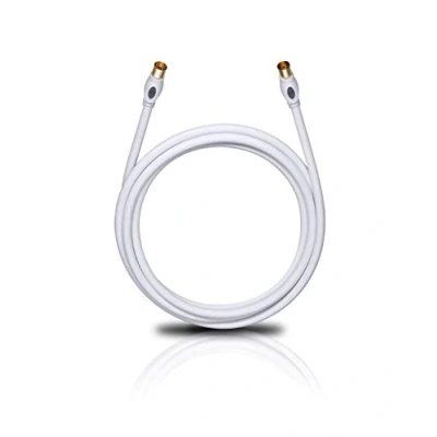 Afbeelding van Oehlbach Transmission Plus OFC antennekabel voor tv en radio coaxstekker m/w, DVB T2, HDTV, 4K &amp; Ultra HD 3,20 m wit