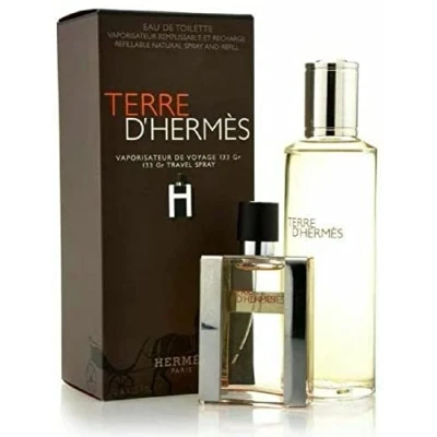 Afbeelding van Hermes Terre d&#039;Hermes 133 Gr Navulbare Eau de Toilette 30 ml en zijn Navulling van 125