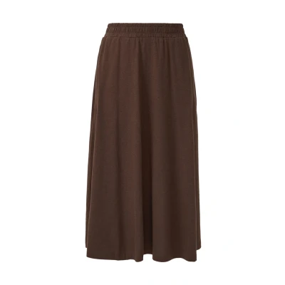 Afbeelding van s.Oliver MIDI MIT Eingrifftaschen Alijn rok, Dames, Maat: 36, Mokka