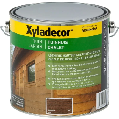 Afbeelding van Xyladecor Tuinhuis Houtbeits Notenhout 2,5