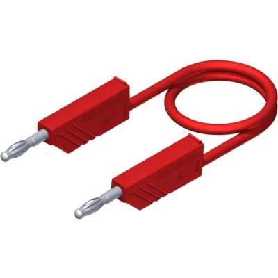 Afbeelding van SKS Hirschmann CO MLN 50/2,5 Meetsnoer [Banaanstekker 4 mm Banaanstekker mm] 0.50 m Rood 1 stuk(s)
