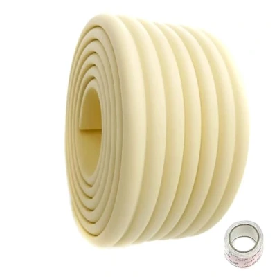 Afbeelding van HIMRY KXD7002 ivory randbescherming stootbescherming spons, crème, 8 mm x 80 2 m zekeringspuffer