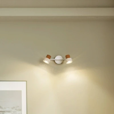 Afbeelding van LEDVANCE LED plafondspot Kurk, GU10, 2 lamps, dimbaar, wit