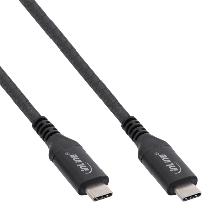 Afbeelding van USB C Kabel 4 Gen 3x2 0,5 meter Zwart