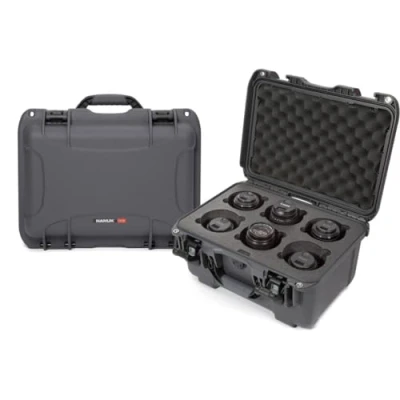 Afbeelding van Nanuk 918 Waterdichte Hard Case met Custom Foam Insert voor 6 Lenzen Grafiet
